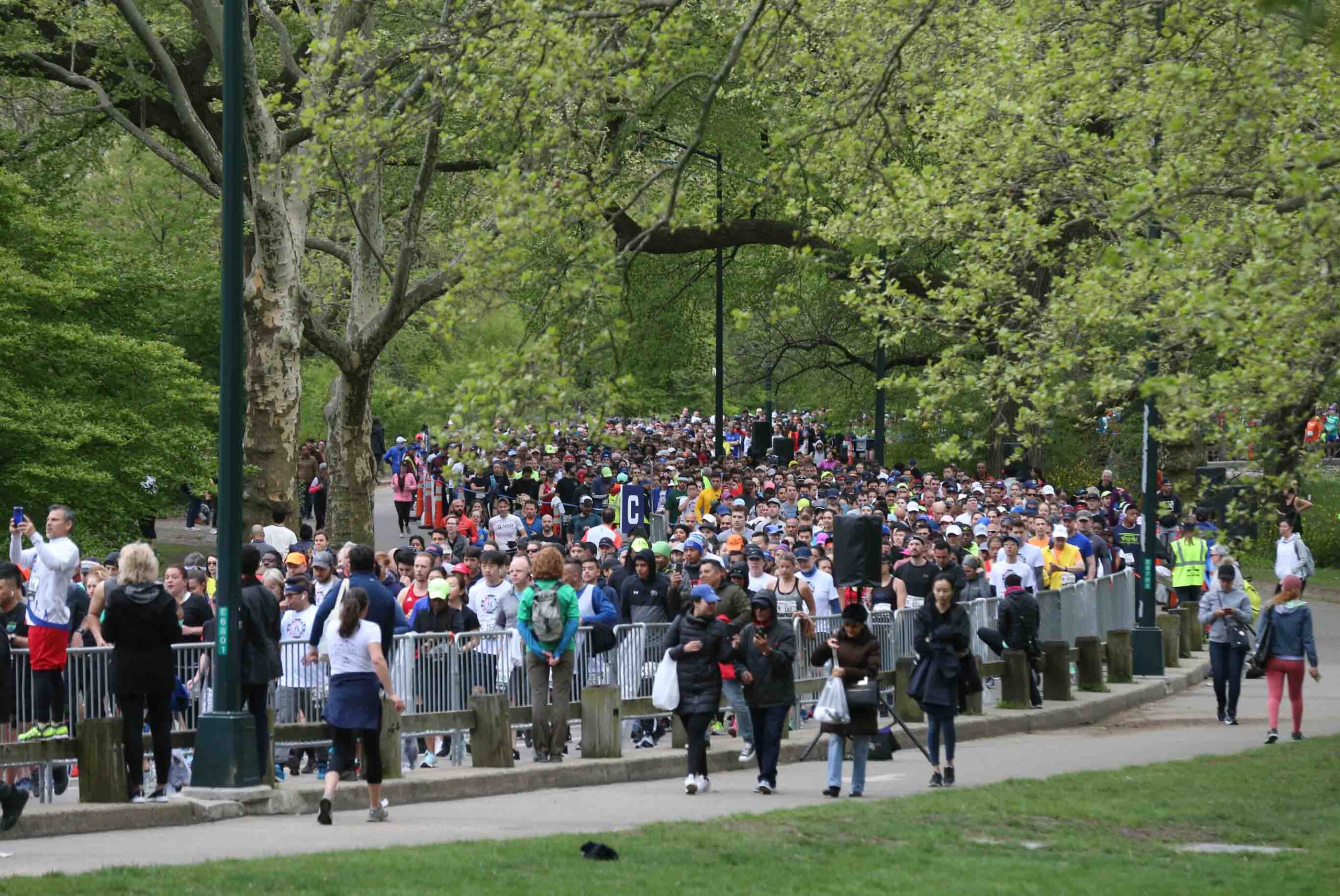 Runners at the Zayed Charity Marathon New York City 2022